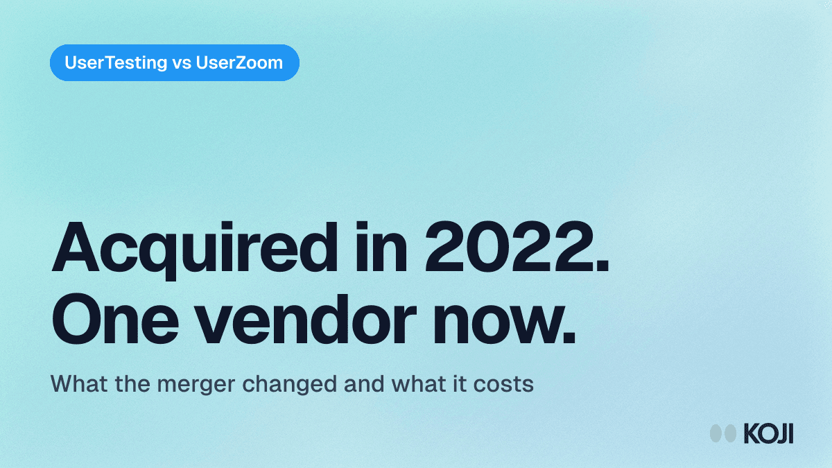 UserTesting vs UserZoom (2026): The Merger, the Differences, and the AI-Native Alternative cover