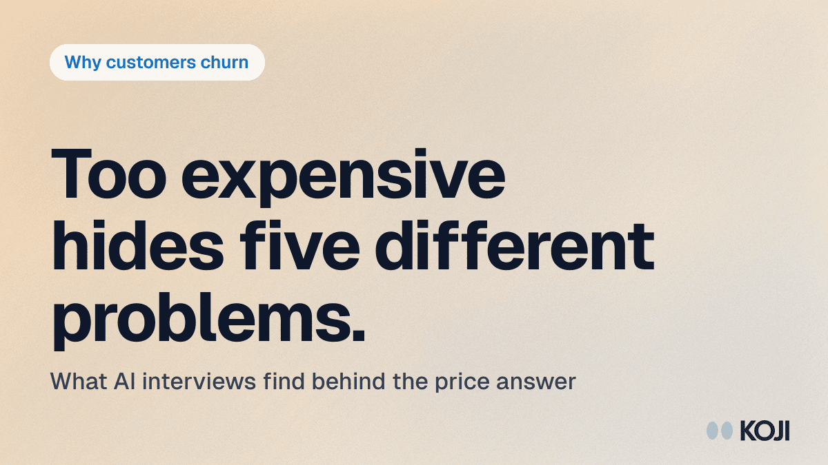 Why "Price" Is Never the Real Reason Customers Churn (And How AI Interviews Prove It) cover