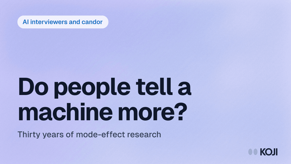 Will Customers Actually Open Up to an AI Interviewer? What the Evidence Says (2026) cover