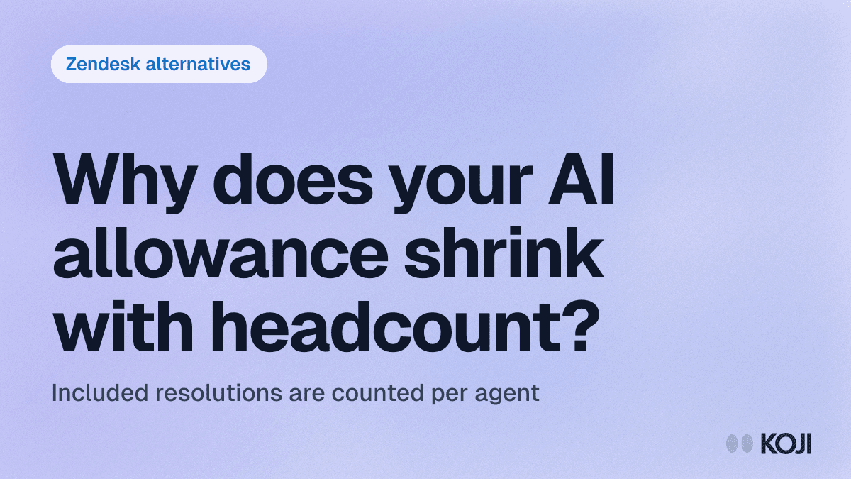 8 Best Zendesk Alternatives in 2026 (And the AI Allowance Welded to Your Headcount) cover