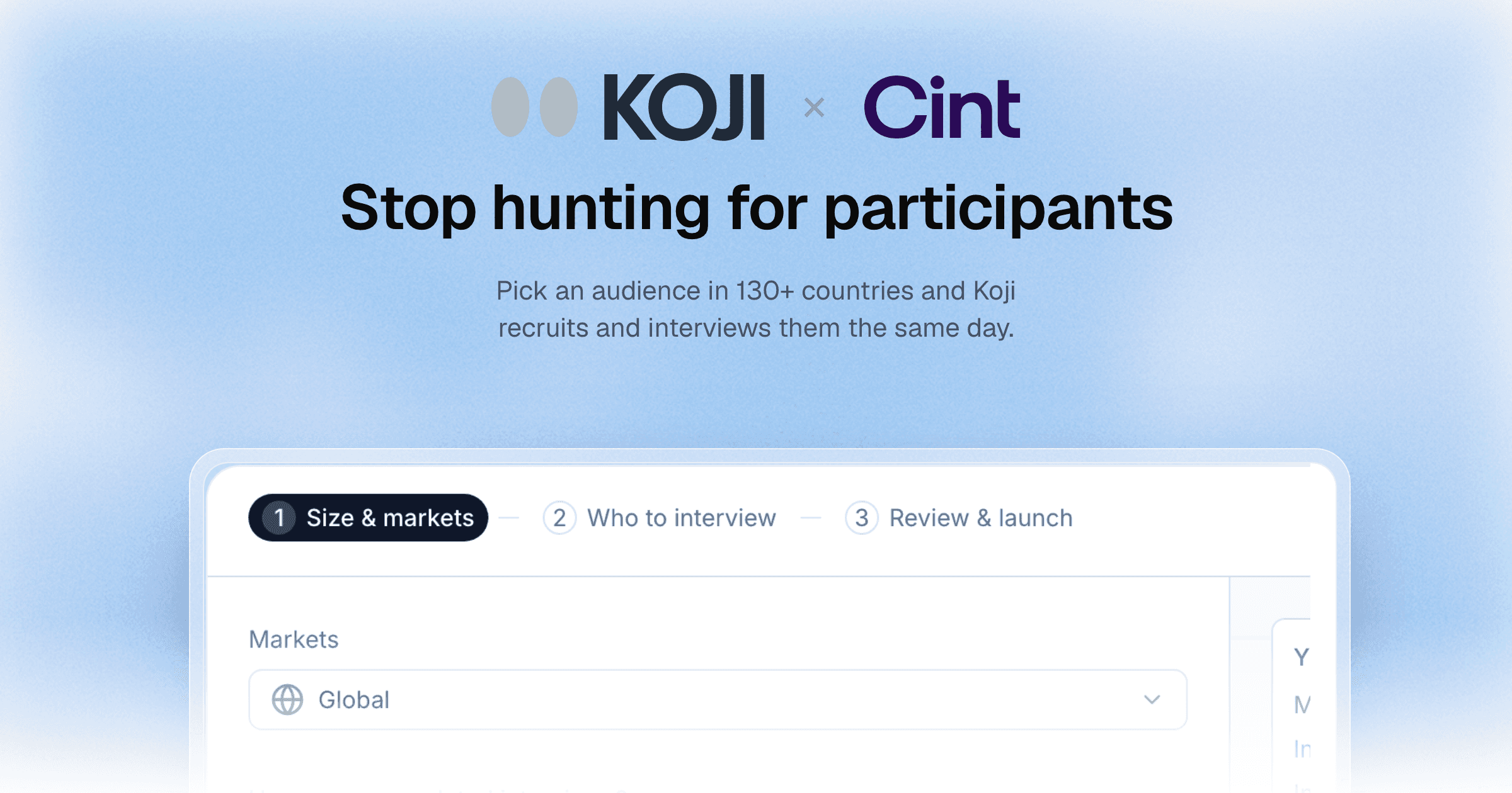 Koji × Cint, centered