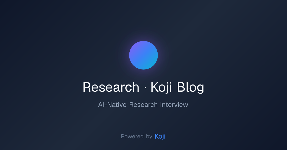 Research | Koji Blog